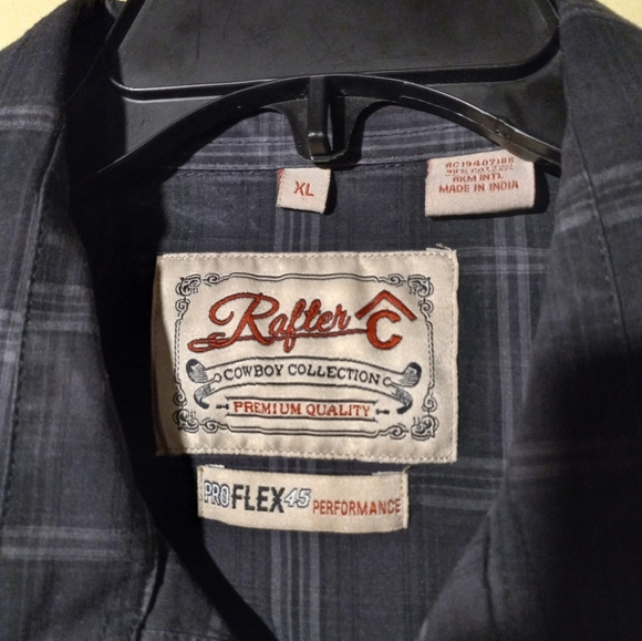 Men's Rafter C Button Up Western Shirt. - Picture 3 of 5